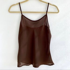 Apt. 9 Sheer Brown Camisole